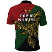 Papua New Guinea Chimbu Province Polo Shirt PNG Birds Of Paradise Polynesian Arty Style LT03 - Polynesian Pride
