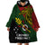 Papua New Guinea Chimbu Province Wearable Blanket Hoodie PNG Birds Of Paradise Polynesian Arty Style LT03 - Polynesian Pride