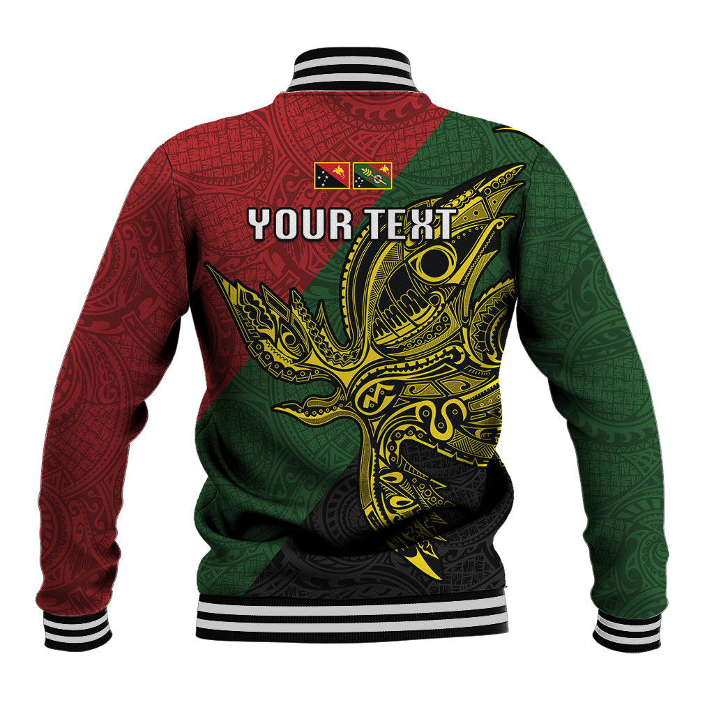 Custom Papua New Guinea Chimbu Province Baseball Jacket PNG Birds Of Paradise Polynesian Arty Style LT03 - Polynesian Pride