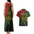 Custom Papua New Guinea Chimbu Province Couples Matching Tank Maxi Dress and Hawaiian Shirt PNG Birds Of Paradise Polynesian Arty Style LT03 - Polynesian Pride