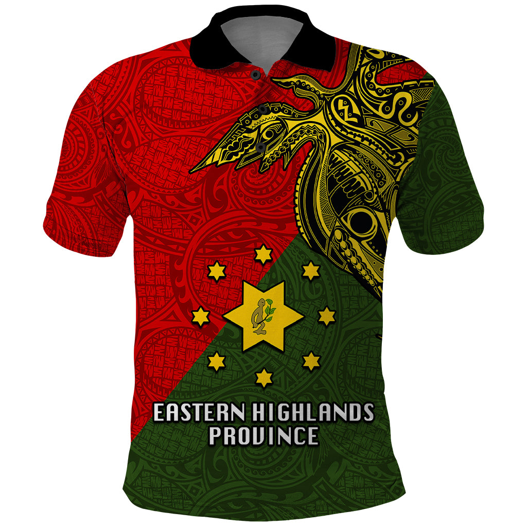 Papua New Guinea Eastern Highlands Province and New Ireland Province Polo Shirt LT03