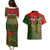 Custom Papua New Guinea Eastern Highlands Province Couples Matching Puletasi Dress and Hawaiian Shirt PNG Birds Of Paradise Polynesian Arty Style LT03 - Polynesian Pride