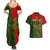 Custom Papua New Guinea Eastern Highlands Province Couples Matching Summer Maxi Dress and Hawaiian Shirt PNG Birds Of Paradise Polynesian Arty Style LT03 - Polynesian Pride