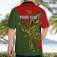 Custom Papua New Guinea Eastern Highlands Province Hawaiian Shirt PNG Birds Of Paradise Polynesian Arty Style LT03 - Polynesian Pride