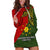 Custom Papua New Guinea Eastern Highlands Province Hoodie Dress PNG Birds Of Paradise Polynesian Arty Style LT03 Green - Polynesian Pride