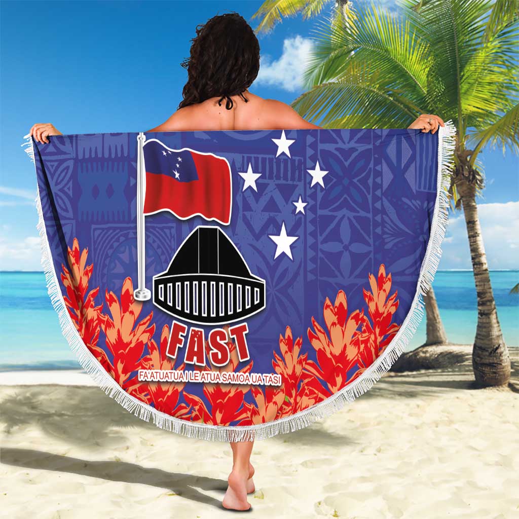 FAST Party Samoa Beach Blanket Ula Fala Teuila Polynesian Tapa Pattern LT03 - Polynesian Pride