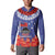 FAST Party Samoa Button Sweatshirt Ula Fala Teuila Polynesian Tapa Pattern