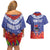 FAST Party Samoa Couples Matching Off Shoulder Short Dress and Hawaiian Shirt Ula Fala Teuila Polynesian Tapa Pattern