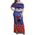 FAST Party Samoa Family Matching Off Shoulder Maxi Dress and Hawaiian Shirt Ula Fala Teuila Polynesian Tapa Pattern