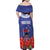 FAST Party Samoa Family Matching Off Shoulder Maxi Dress and Hawaiian Shirt Ula Fala Teuila Polynesian Tapa Pattern