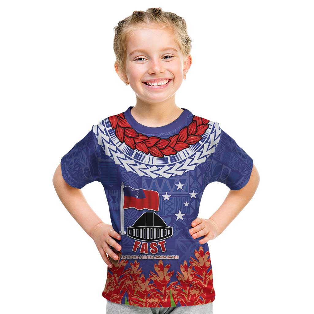 FAST Party Samoa Kid T Shirt Ula Fala Teuila Polynesian Tapa Pattern