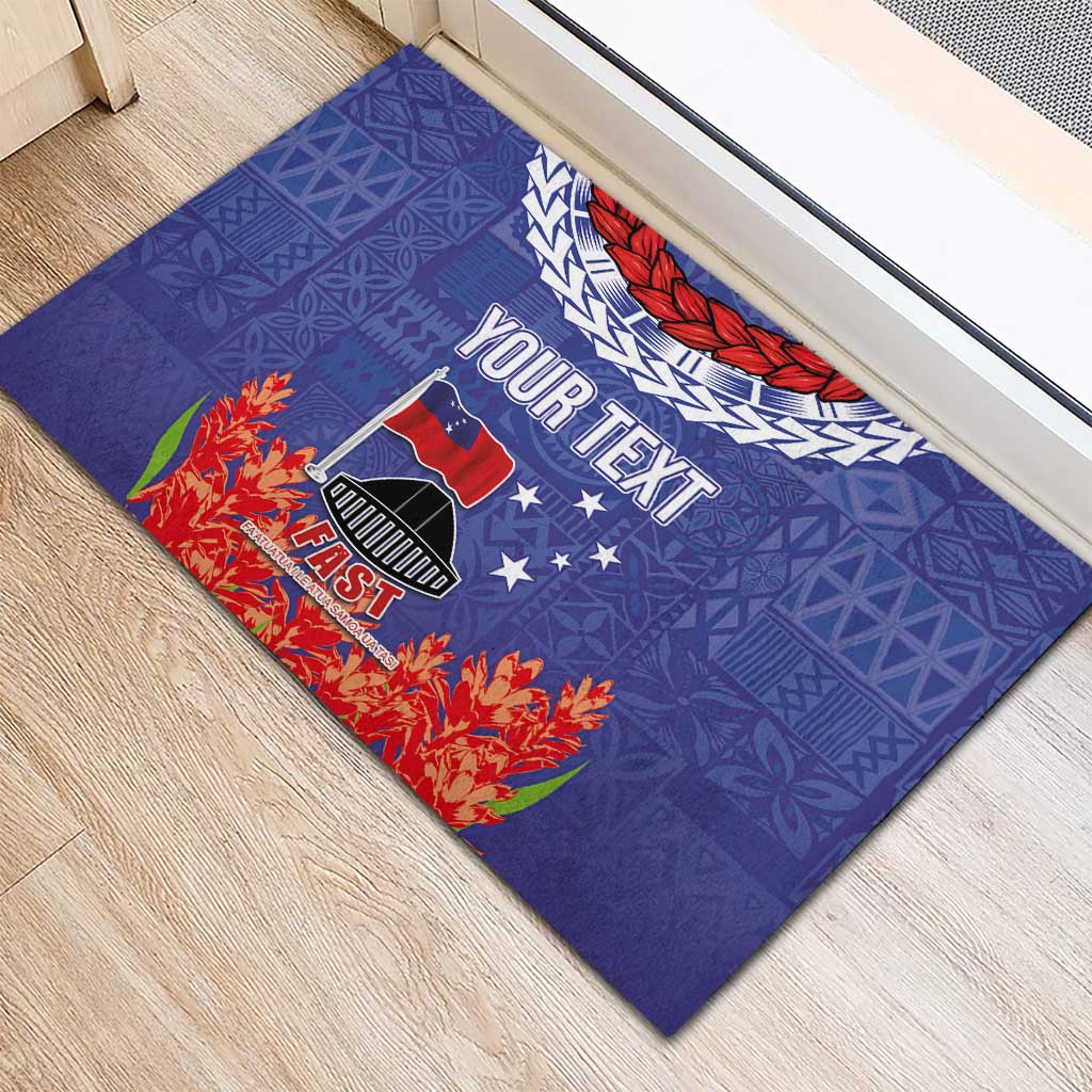 FAST Party Samoa Rubber Doormat Ula Fala Teuila Polynesian Tapa Pattern LT03 - Polynesian Pride