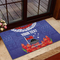 FAST Party Samoa Rubber Doormat Ula Fala Teuila Polynesian Tapa Pattern LT03 - Polynesian Pride