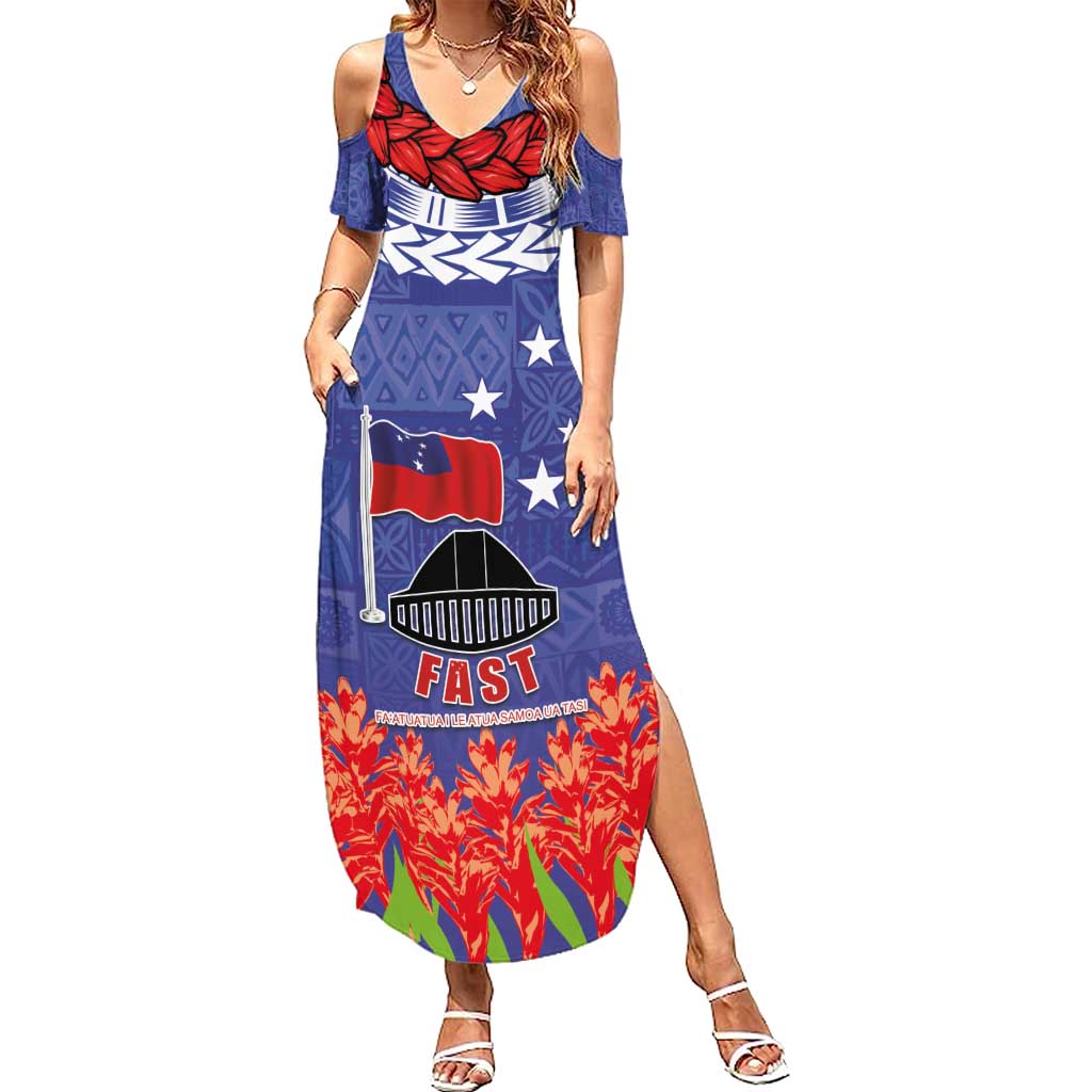 FAST Party Samoa Summer Maxi Dress Ula Fala Teuila Polynesian Tapa Pattern