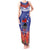 FAST Party Samoa Tank Maxi Dress Ula Fala Teuila Polynesian Tapa Pattern