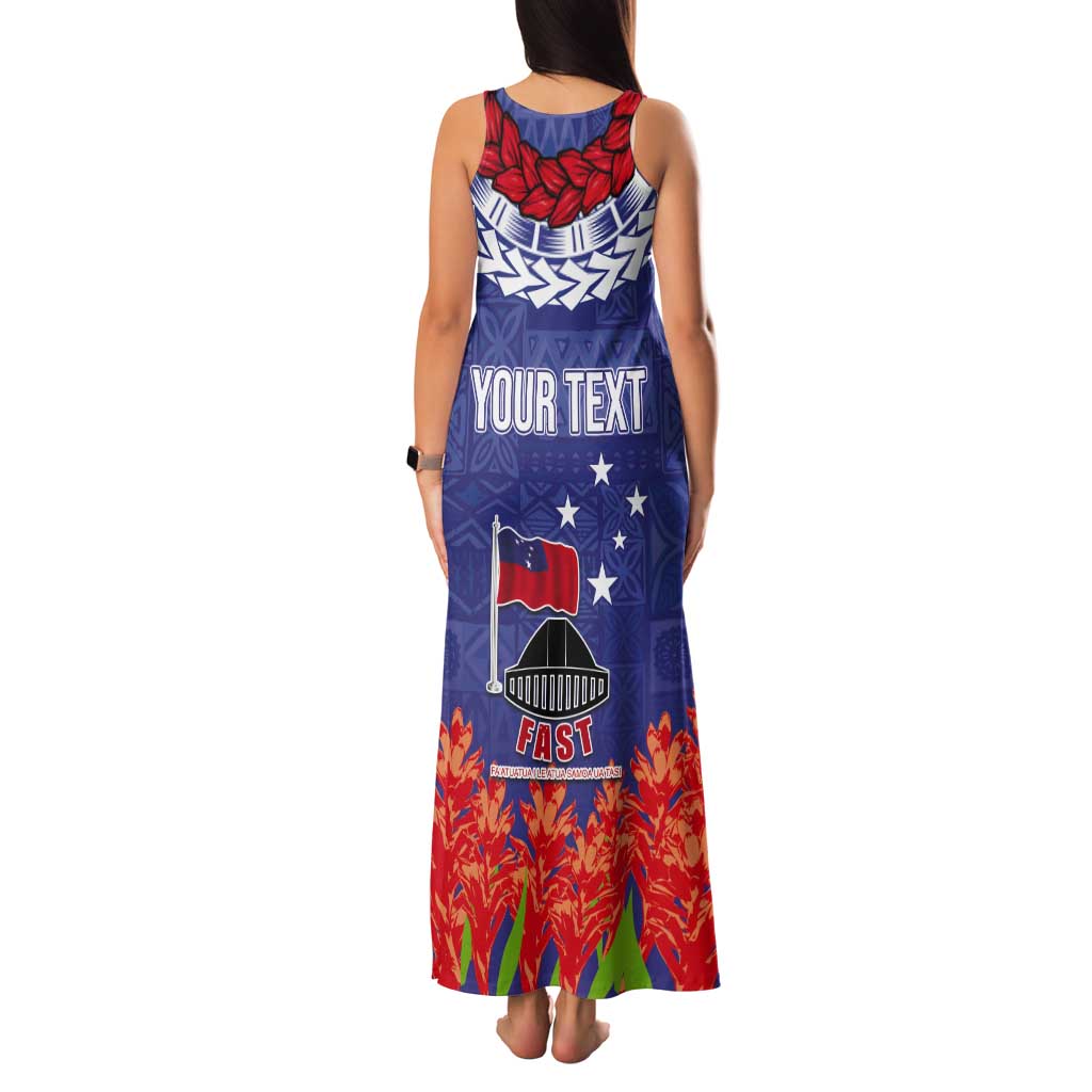 FAST Party Samoa Tank Maxi Dress Ula Fala Teuila Polynesian Tapa Pattern LT03 - Polynesian Pride