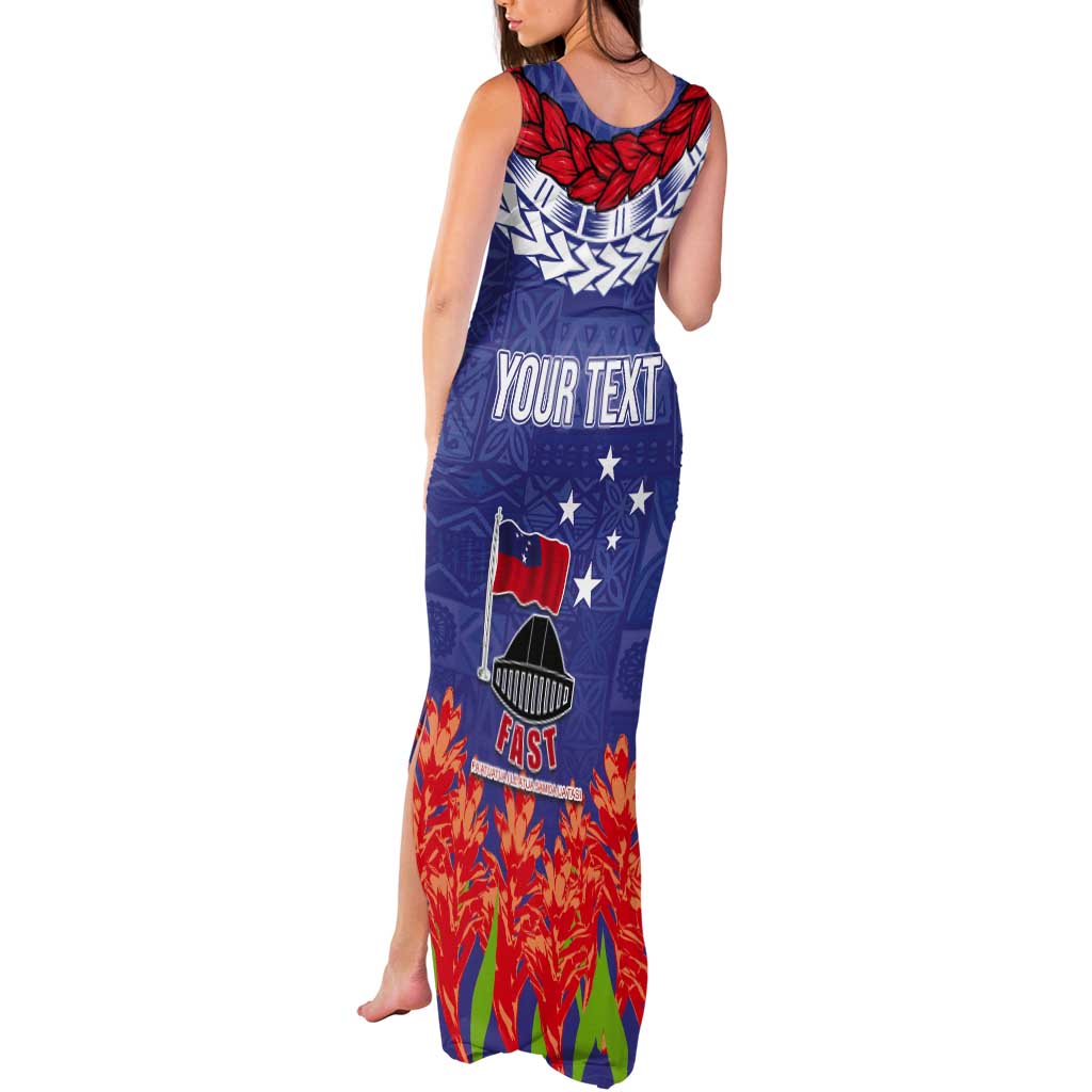 FAST Party Samoa Tank Maxi Dress Ula Fala Teuila Polynesian Tapa Pattern LT03 - Polynesian Pride