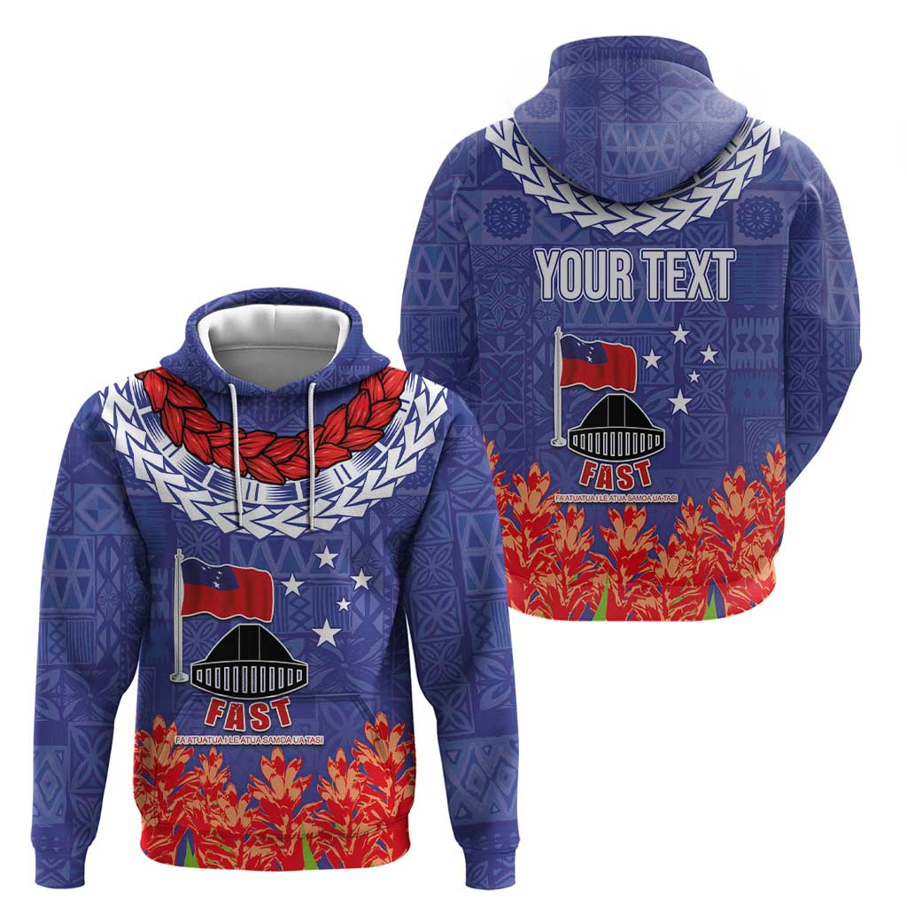 FAST Party Samoa Zip Hoodie Ula Fala Teuila Polynesian Tapa Pattern