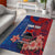 CHOGM FAST Samoa 2024 Area Rug Samoan Tapa Tribal and Ornament Pattern with Hibiscus