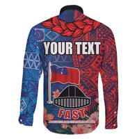 CHOGM FAST Samoa 2024 Family Matching Tank Maxi Dress and Hawaiian Shirt Samoan Tapa Tribal and Ornament Pattern with Hibiscus