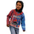 CHOGM FAST Samoa 2024 Kid Hoodie Samoan Tapa Tribal and Ornament Pattern with Hibiscus