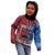 CHOGM FAST Samoa 2024 Kid Hoodie Samoan Tapa Tribal and Ornament Pattern with Hibiscus