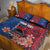 CHOGM FAST Samoa 2024 Quilt Bed Set Samoan Tapa Tribal and Ornament Pattern with Hibiscus