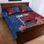 CHOGM FAST Samoa 2024 Quilt Bed Set Samoan Tapa Tribal and Ornament Pattern with Hibiscus