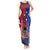 CHOGM FAST Samoa 2024 Tank Maxi Dress Samoan Tapa Tribal and Ornament Pattern with Hibiscus