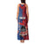 CHOGM FAST Samoa 2024 Tank Maxi Dress Samoan Tapa Tribal and Ornament Pattern with Hibiscus