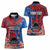 CHOGM FAST Samoa 2024 Women Polo Shirt Samoan Tapa Tribal and Ornament Pattern with Hibiscus