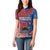 CHOGM FAST Samoa 2024 Women Polo Shirt Samoan Tapa Tribal and Ornament Pattern with Hibiscus