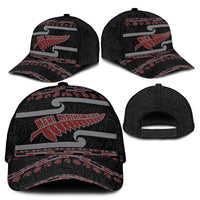 New Zealand Christmas Classic Cap Meri Kirihimete Silver Fern Knit Style Red Color - Polynesian Pride