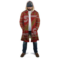 New Zealand Christmas Cloak Meri Kirihimete Silver Fern Knit Style Green Color - Polynesian Pride