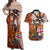 fiji-australia-rugby-couples-matching-off-shoulder-maxi-dress-and-hawaiian-shirt-kangaroo-and-palm-tree-orange-tapa-pattern-mix-aboriginal