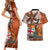 fiji-australia-rugby-couples-matching-short-sleeve-bodycon-dress-and-hawaiian-shirt-kangaroo-and-palm-tree-orange-tapa-pattern-mix-aboriginal