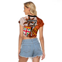 personalised-fiji-australia-rugby-raglan-cropped-t-shirt-kangaroo-and-palm-tree-orange-tapa-pattern-mix-aboriginal