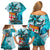 fiji-australia-rugby-family-matching-off-shoulder-short-dress-and-hawaiian-shirt-kangaroo-and-palm-tree-blue-tapa-pattern-mix-aboriginal