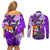 fiji-australia-rugby-couples-matching-off-shoulder-short-dress-and-long-sleeve-button-shirts-kangaroo-and-palm-tree-purple-tapa-pattern-mix-aboriginal