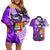 personalised-fiji-australia-rugby-couples-matching-off-shoulder-short-dress-and-hawaiian-shirt-kangaroo-and-palm-tree-purple-tapa-pattern-mix-aboriginal