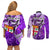 personalised-fiji-australia-rugby-couples-matching-off-shoulder-short-dress-and-long-sleeve-button-shirts-kangaroo-and-palm-tree-purple-tapa-pattern-mix-aboriginal