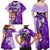 personalised-fiji-australia-rugby-family-matching-off-shoulder-long-sleeve-dress-and-hawaiian-shirt-kangaroo-and-palm-tree-purple-tapa-pattern-mix-aboriginal