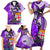 personalised-fiji-australia-rugby-family-matching-short-sleeve-bodycon-dress-and-hawaiian-shirt-kangaroo-and-palm-tree-purple-tapa-pattern-mix-aboriginal