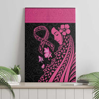 Breast Cancer Awareness Canvas Wall Art Think Pink Polynesian Ribbon and Butterfly LT03 - Polynesian Pride