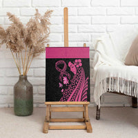 Breast Cancer Awareness Canvas Wall Art Think Pink Polynesian Ribbon and Butterfly LT03 - Polynesian Pride