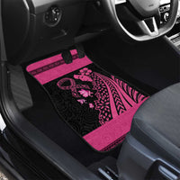 Breast Cancer Awareness Car Mats Think Pink Polynesian Ribbon and Butterfly LT03 - Polynesian Pride