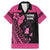 Breast Cancer Awareness Family Matching Mermaid Dress and Hawaiian Shirt Think Pink Polynesian Ribbon and Butterfly