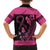 Breast Cancer Awareness Family Matching Puletasi and Hawaiian Shirt Think Pink Polynesian Ribbon and Butterfly