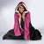 Breast Cancer Awareness Hooded Blanket Think Pink Polynesian Ribbon and Butterfly