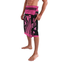 Breast Cancer Awareness Lavalava Think Pink Polynesian Ribbon and Butterfly LT03 - Polynesian Pride